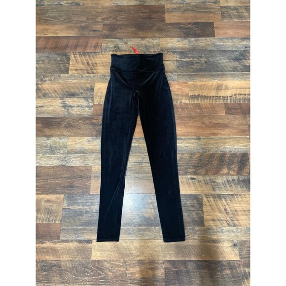 Spanx‎ Black Velvet Leggings - Picture 1 of 2